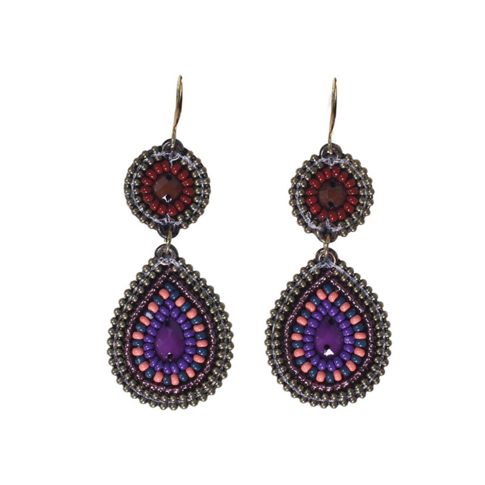 Erik & Mike Soan Tear Drop Earrings in Zanzibar.